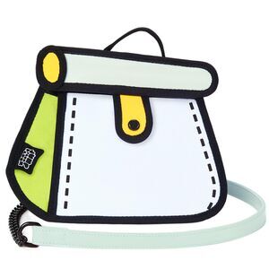 5733 Original 2D Cartoon Crossbody Bag Cake - Fun Pop Art, Novelty Cross